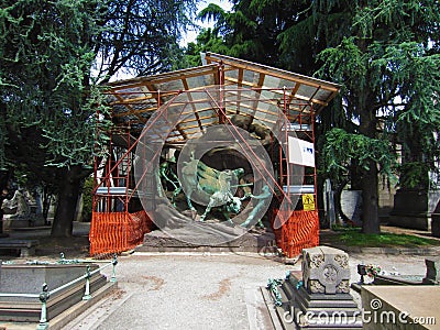 Cimitero Monumentale Milano Editorial Stock Photo