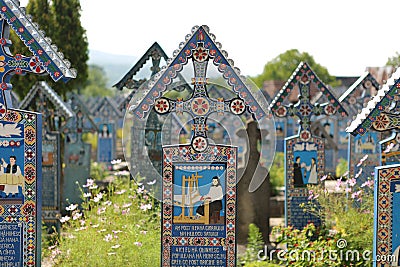 Cimitirul Vesel Editorial Stock Photo