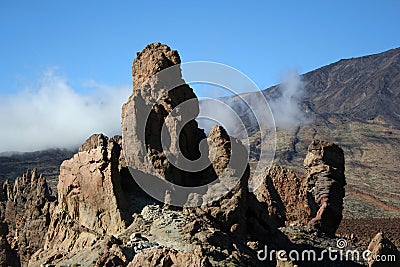 Cinchado rock of Los Roques Stock Photo