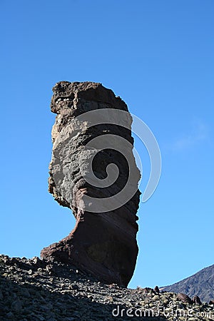 Cinchado rock of Los Roques Stock Photo