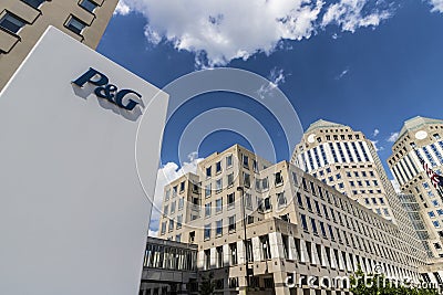 Cincinnati - Circa May 2017: Procter & Gamble Corporate Headquarters. P&G is an American Multinational Consumer Goods Company VII Editorial Stock Photo