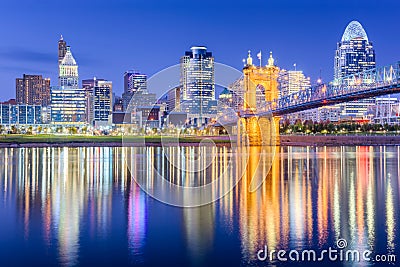 Cincinnati, Ohio, USA Skyline Stock Photo