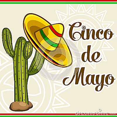 Cinco De Mayo Card Vector Illustration