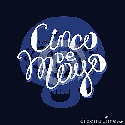 Cinco de Mayo, colorful holiday background, cartoon vector in flat style. Vector Illustration