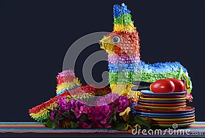 Cinco de Mayo Party Table. Stock Photo