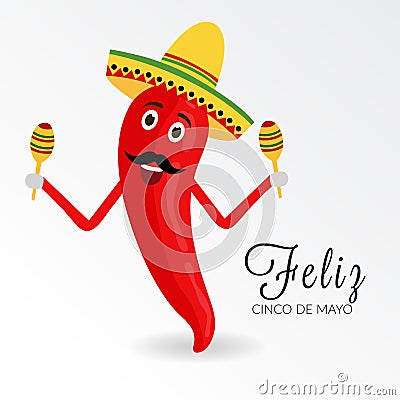 Cinco De Mayo Cartoon Illustration