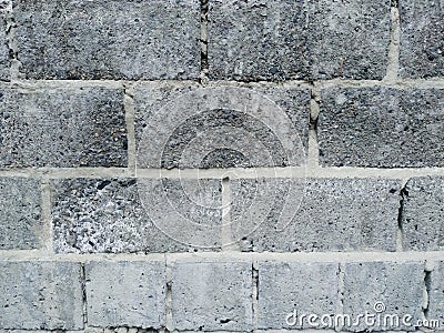 Cinder block wall background, brick texture. Stock Photo