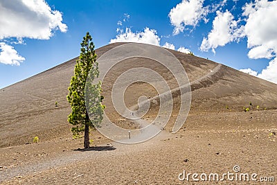 Cinder Cone in Lassen Volcanic National Park Stock Photo