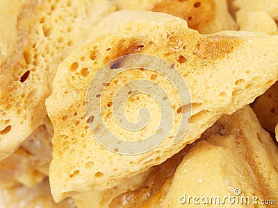 Cinder Toffee Stock Photo