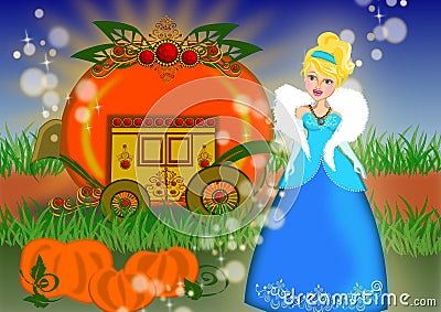 Cinderella carriage story Stock Photo