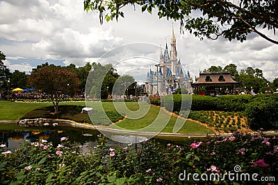 Cinderella Castle Magic Kingdom in Orlando, FL Editorial Stock Photo