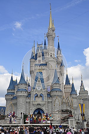 Cinderella Castle at Magic Kingdom park, Walt Disney World Resort Orlando, Florida, USA Editorial Stock Photo