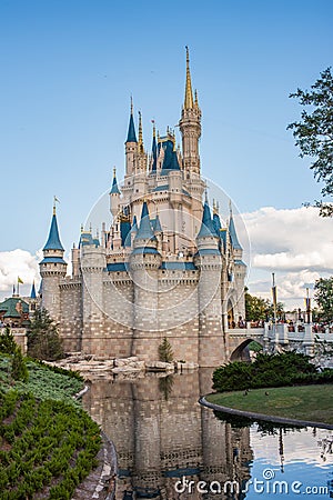 Cinderella Castle at The Magic Kingdom, Walt Disney World. Editorial Stock Photo