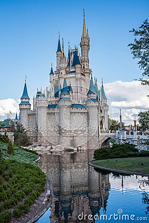 Cinderella Castle at The Magic Kingdom, Walt Disney World. Editorial Stock Photo