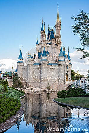 Cinderella Castle at The Magic Kingdom, Walt Disney World. Editorial Stock Photo