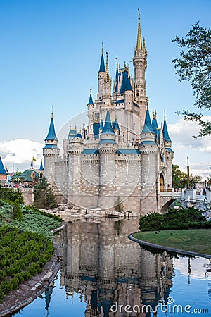 Cinderella Castle at The Magic Kingdom, Walt Disney World. Editorial Stock Photo