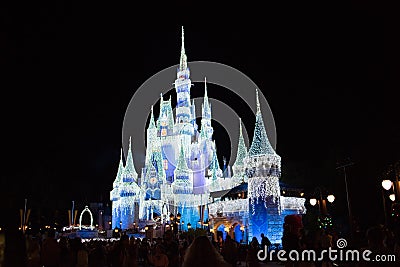 Cinderella Castle at The Magic Kingdom, Walt Disney World. Editorial Stock Photo