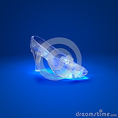 Cinderella crystal slipper Stock Photo