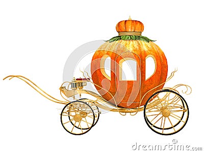 Cinderella fairy tale pumpkin carriage Stock Photo