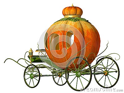 Cinderella fairy tale pumpkin carriage Stock Photo