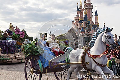 Cinderella and prince Charming Editorial Stock Photo