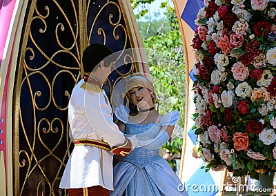 Cinderella and Prince Editorial Stock Photo