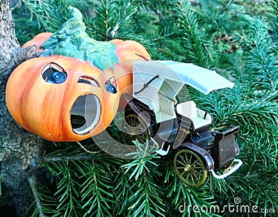 Cinderella pumpkin carriage Stock Photo