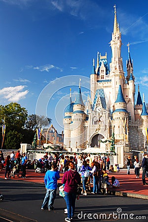 Cinderella`s Castle Editorial Stock Photo