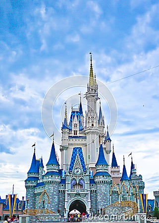 Cinderella's Castle Editorial Stock Photo