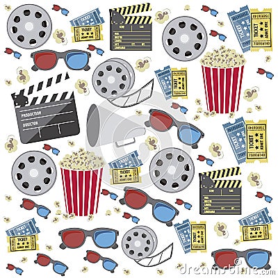 Cine icons Vector Illustration