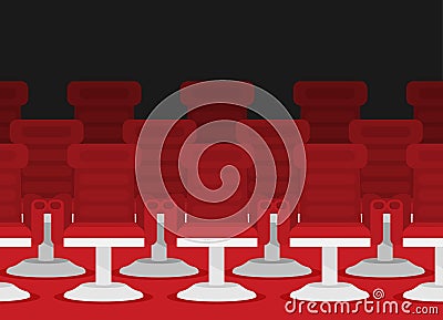 Cinema chairs. Vector illustration Vector Illustration