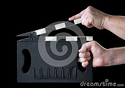 Cinema clapboard. Stock Photo