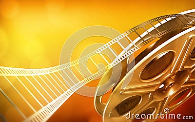 Cinema film reel Stock Photo