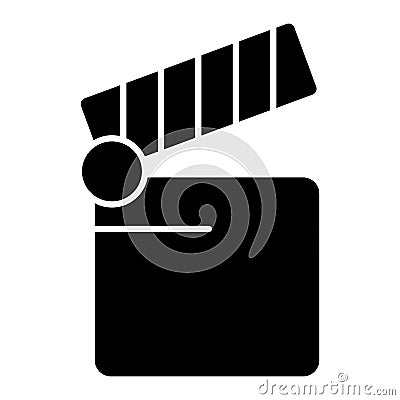 Cinema icon. Movie icon vector isolated on white Vector Illustration