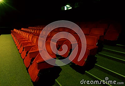 Cinema interior Stock Photo