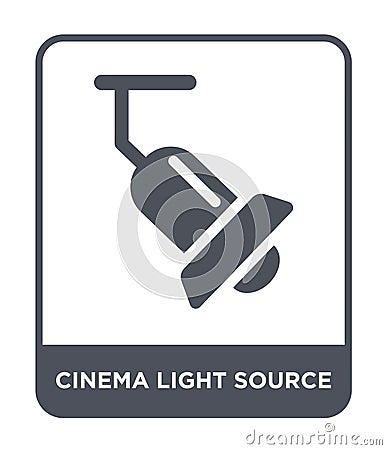 cinema light source icon in trendy design style. cinema light source icon isolated on white background. cinema light source vector Vector Illustration