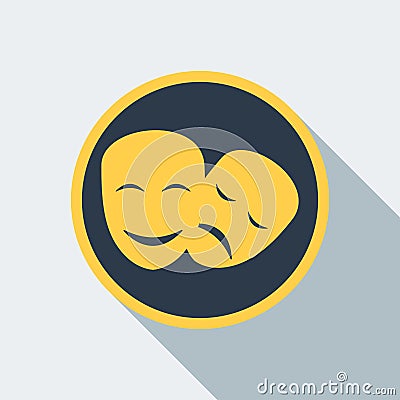 Cinema mask icon Vector Illustration