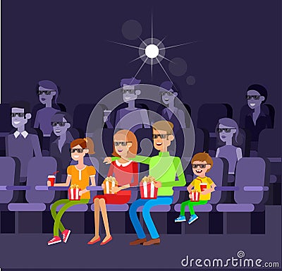 Cinema movie poster template Vector Illustration