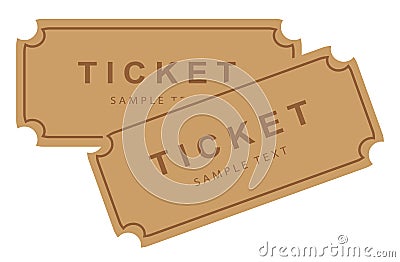 Cinema movie theater tickets Vector Illustration