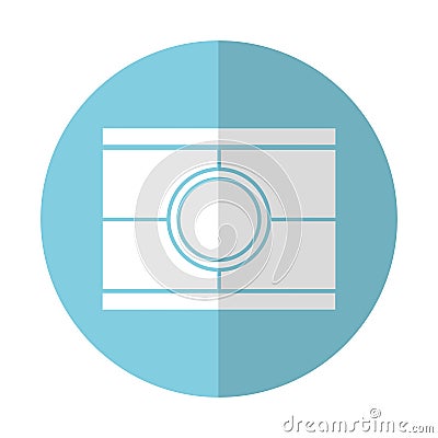 Cinema scene isolated icon Vector Illustration