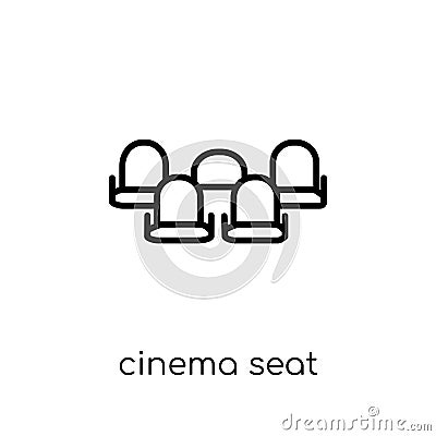 Cinema seat icon from Entertainment collection. Vector Illustration