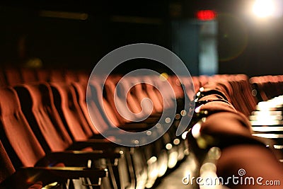 Cinema Seats Stock Photo