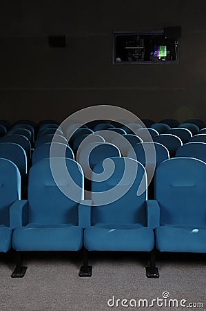 Cinema seats Stock Photo