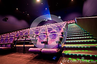 Cinema seats Stock Photo