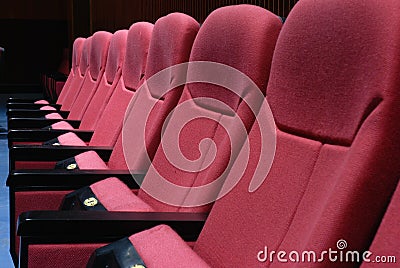 Cinema seats Stock Photo