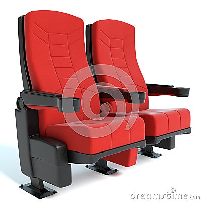 Cinema Seats Cartoon Illustration