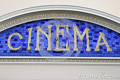 Cinema sign Stock Photo