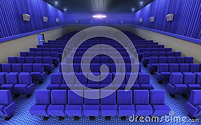 Cinema stage seats Stock Photo