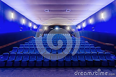 In the cinema theater Stock Photo