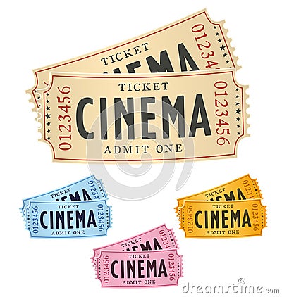 Cinema tickets Vector Illustration